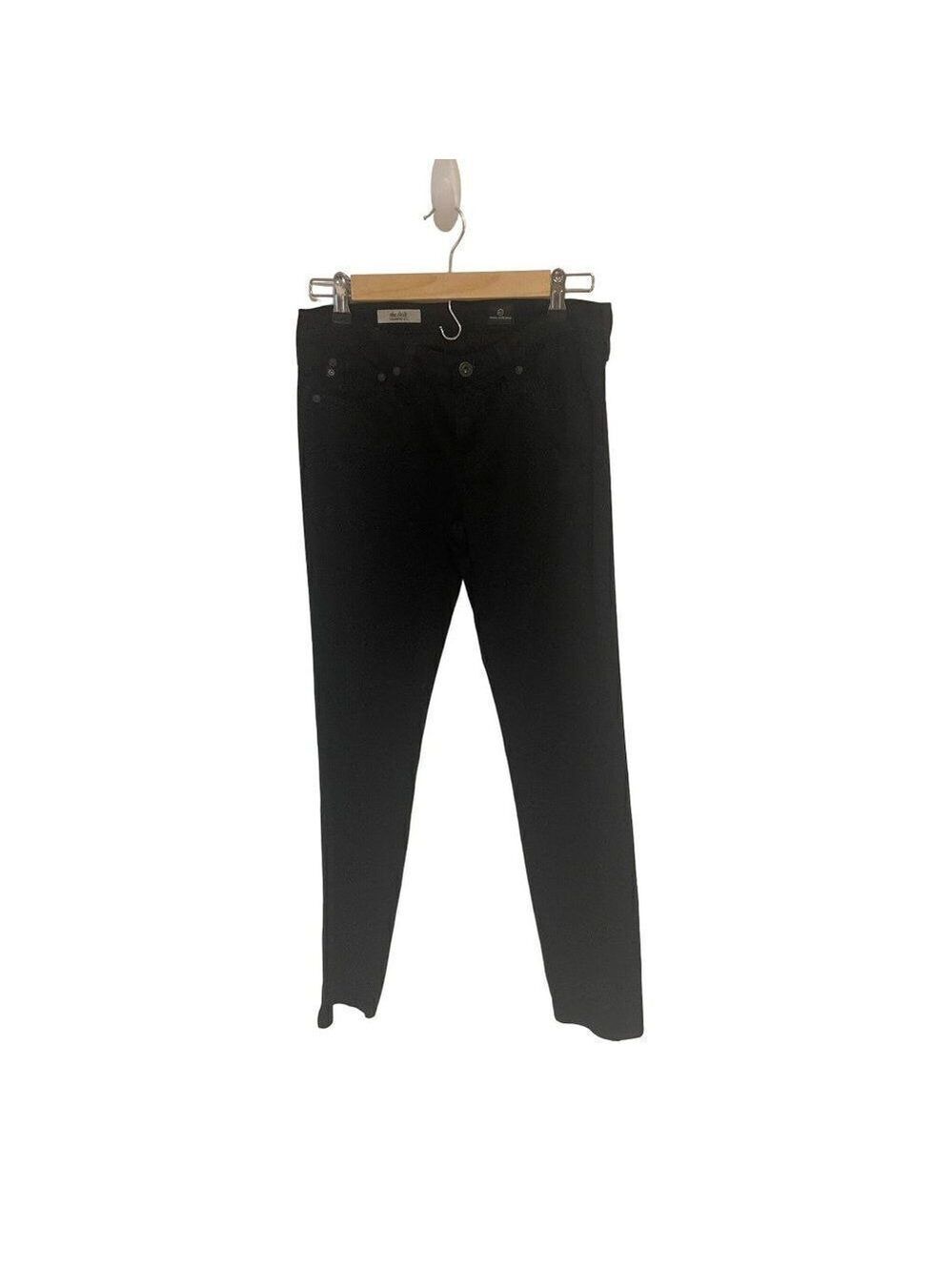 AG Adriano Goldschmied Black Cigarette Leg Jeans 28